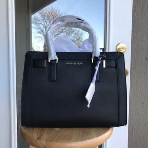 NWT Michael Kors “Dillon” Black Satchel Purse